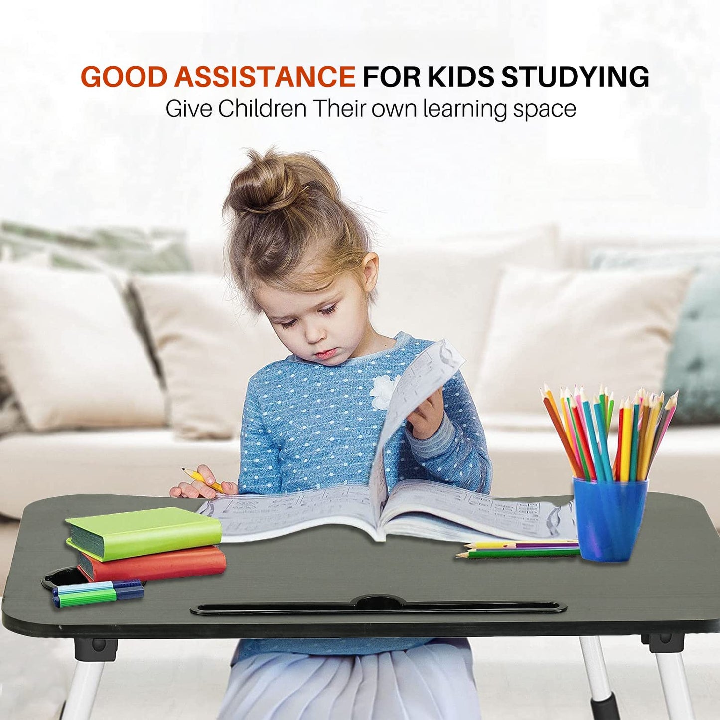 Portable Folding Laptop Table | Bed Table for Adults