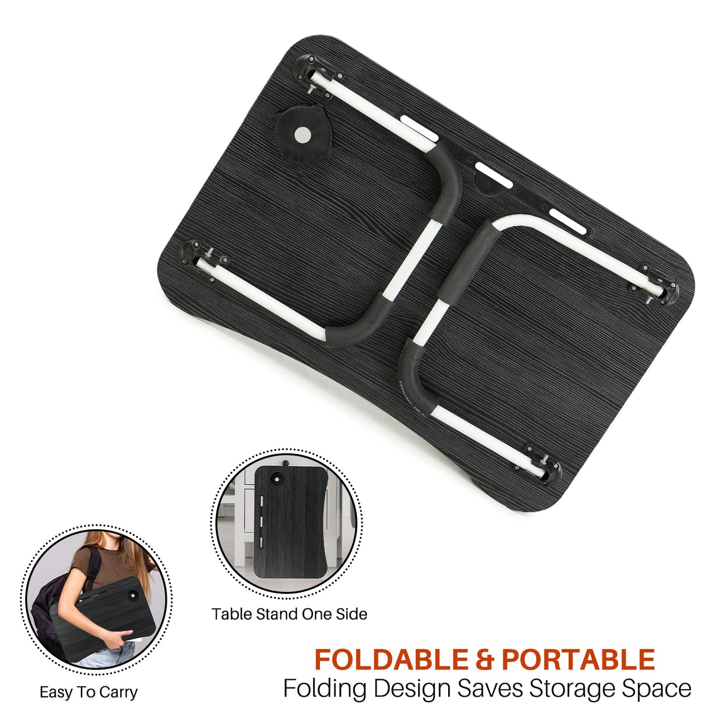 Portable Folding Laptop Table | Bed Table for Adults