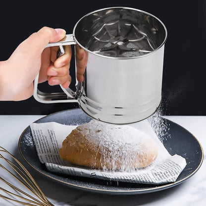 Durable Food Grade Rust Resistant Flour Strainer Sifter Multi Funational