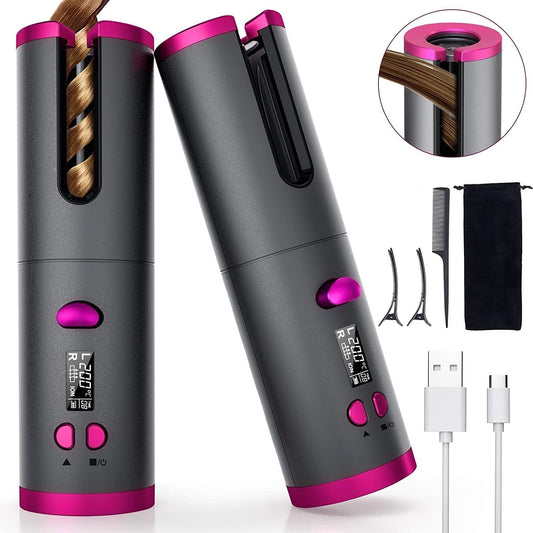 Wireless Auto Rotate Ceramic Hair Curler