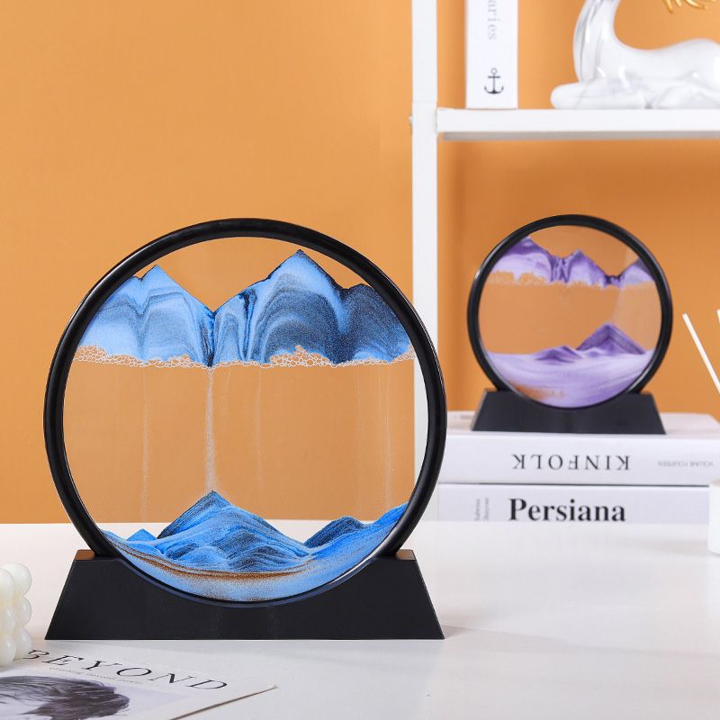 3D Moving Sand Mountain Lamp ,  Home Decor Masterpiece.