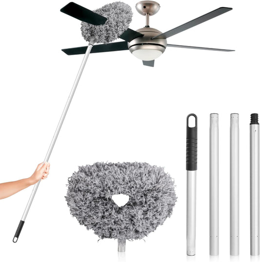 Ceiling Fan Cleaner Duster, UIMO Long Extendable Duster for High Ceilings,