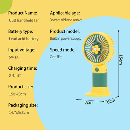 Creative Desktop ventilador Outdoor Portable Fan USB Charging.