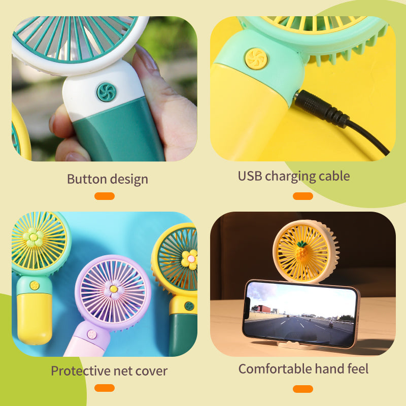 Creative Desktop ventilador Outdoor Portable Fan USB Charging.