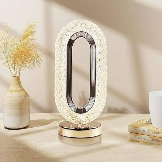 Crystal Table Lamp Oval Shaped