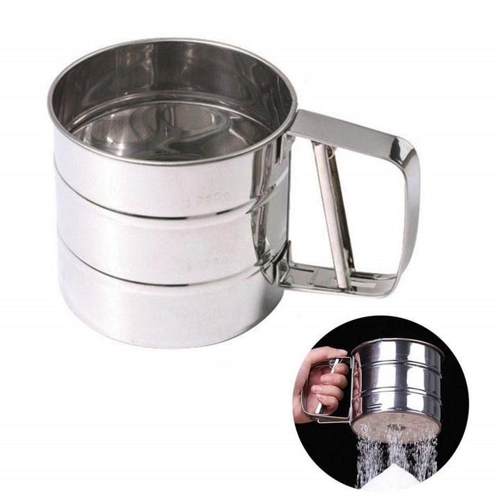 Durable Food Grade Rust Resistant Flour Strainer Sifter Multi Funational